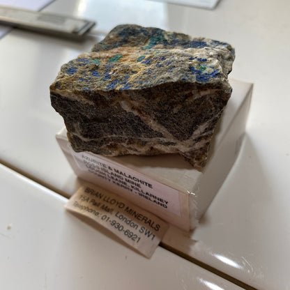 AZURITE &amp; MALACHITE MATRICE 0N D'IRLANDE 84g MF127