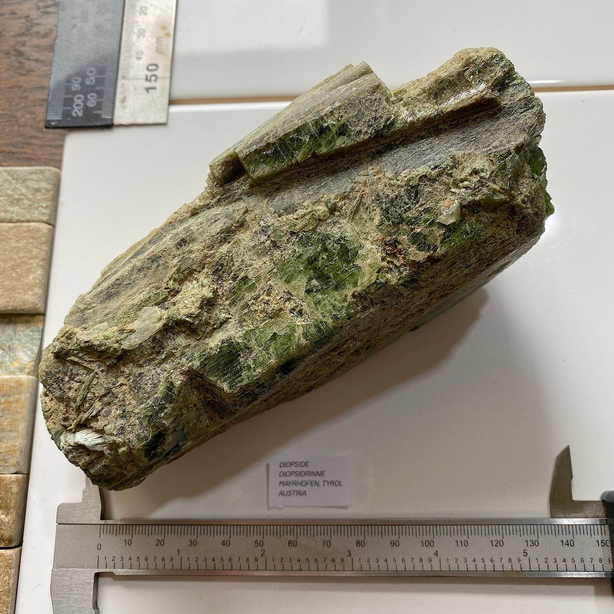 DIOPSIDE LARGE SPECIMEN FROM DIOPSIDRINNE, AUSTRIA  1173g. MF5323