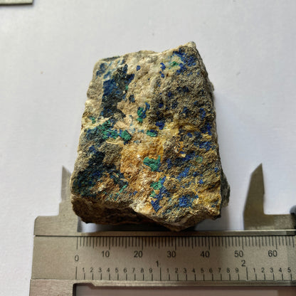 AZURITE &amp; MALACHITE MATRICE 0N D'IRLANDE 84g MF127