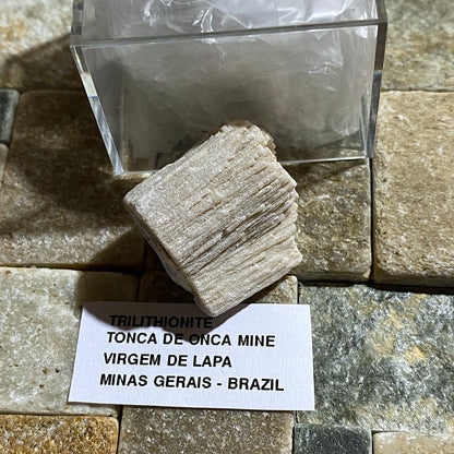 TRILITHIONITE RARE SPECIMEN : TOCA ONCA PEGMATITE, MINAS GERAIS, BRAZIL 11g MF4649