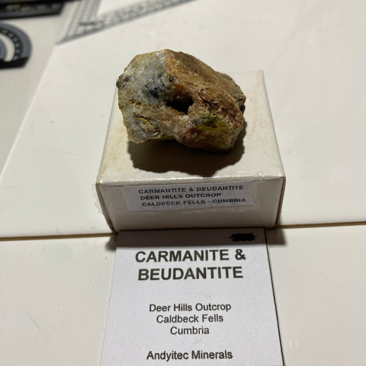 CARMANTITE & BEUDANTITE : CALDBECK FELLS, CUMBRIA, ENGLAND 35g MF4619
