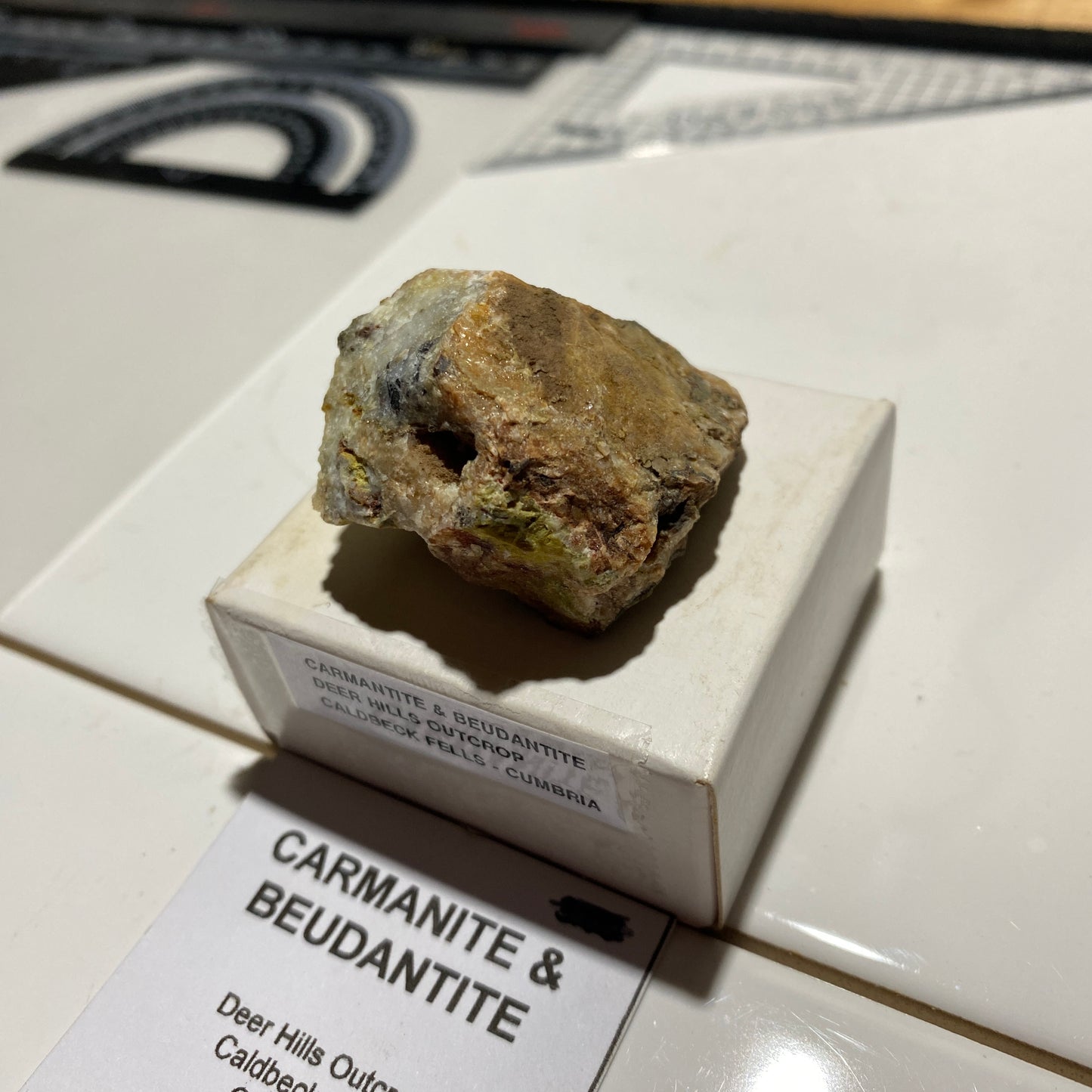 CARMANTITE & BEUDANTITE : CALDBECK FELLS, CUMBRIA, ENGLAND 35g MF4619