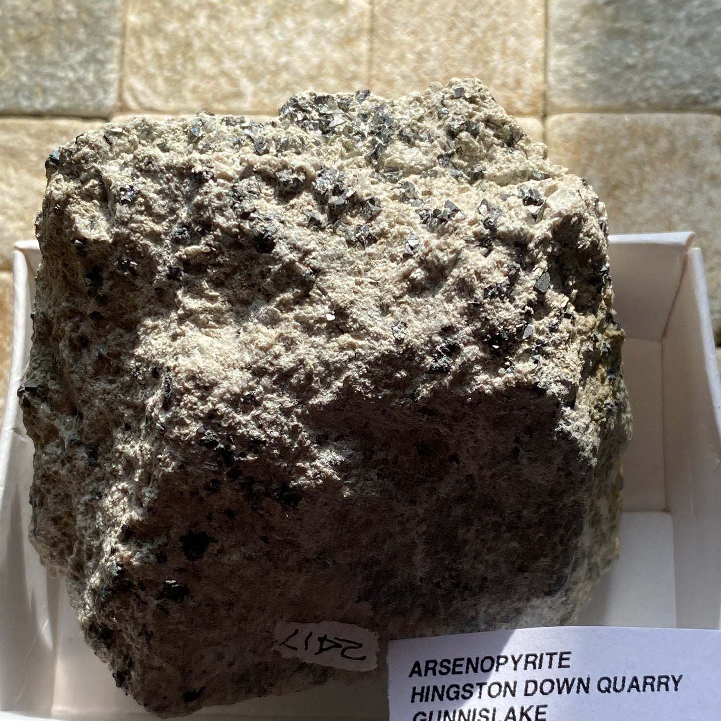 ARSENOPYRITE - HINGSTONE DOWN QUARRY, GUNNISLAKE, CORNWALL 218g MF210