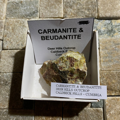 CARMANTITE & BEUDANTITE : CALDBECK FELLS, CUMBRIA, ENGLAND 35g MF4619