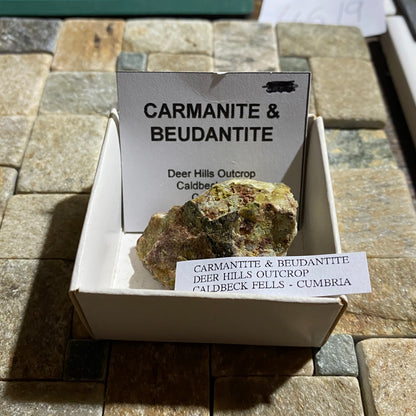 CARMANTITE & BEUDANTITE : CALDBECK FELLS, CUMBRIA, ENGLAND 35g MF4619