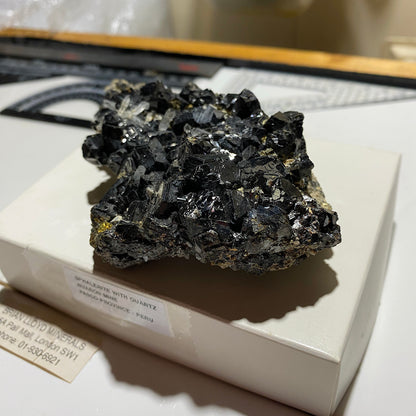 SPHALERITE/PYRITE/QUARTZ : HUARON MINE, HUAYLLAY DISTRICT, PASCO PROVINCE, PERU
