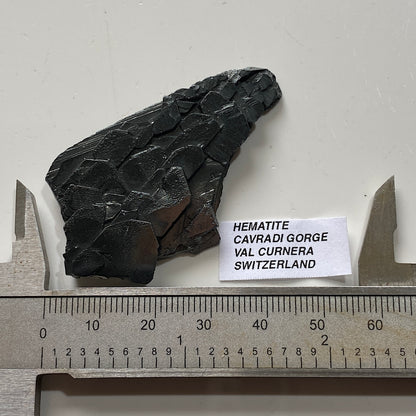 HEMATITE EXQUISITE SPECIMEN FROM CAVRADI GORHE, SWITZERLAND 16g MF5334