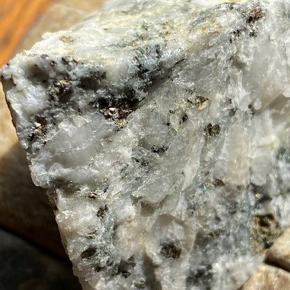 ARSENOPYRITE ON QUARTZ - LEVANT MINE, ST JUST, CORNWALL 43g MF292