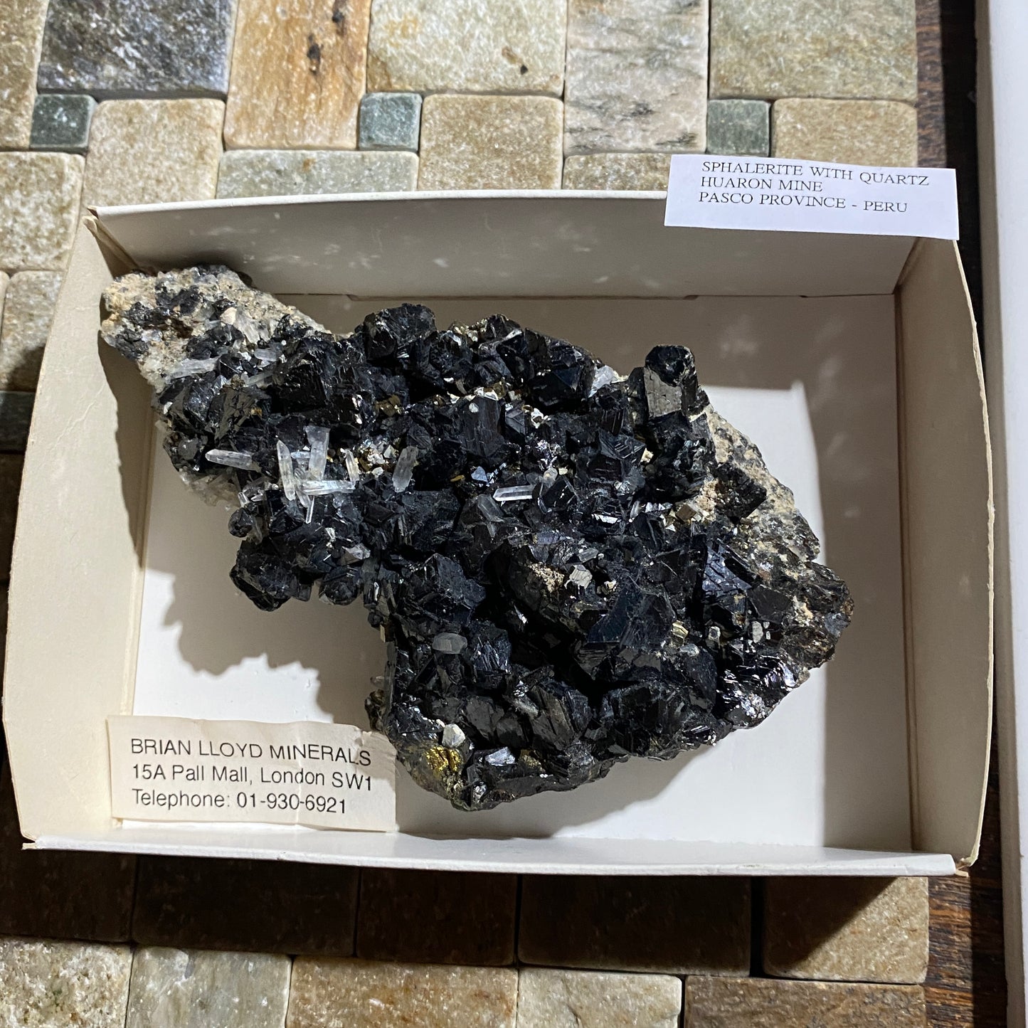 SPHALERITE/PYRITE/QUARTZ : HUARON MINE, HUAYLLAY DISTRICT, PASCO PROVINCE, PERU