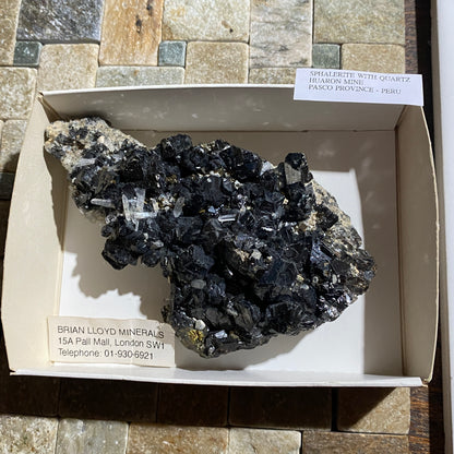 SPHALERITE/PYRITE/QUARTZ : HUARON MINE, HUAYLLAY DISTRICT, PASCO PROVINCE, PERU