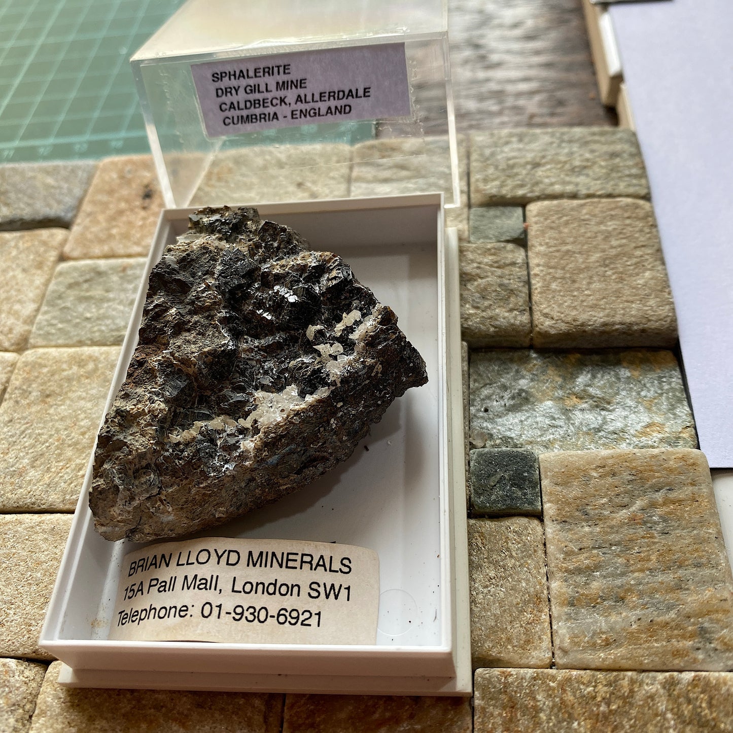 SPHALERITE ON MATRIX - DRY GILL MINE, CALDBECK, CUMBRIA, ENGLAND 72g MF302