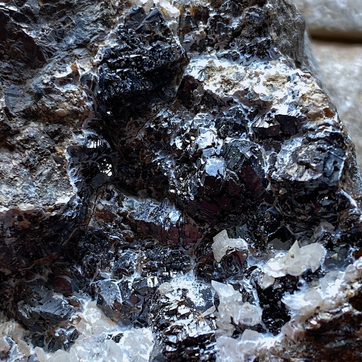 SPHALERITE ON MATRIX - DRY GILL MINE, CALDBECK, CUMBRIA, ENGLAND 72g MF302