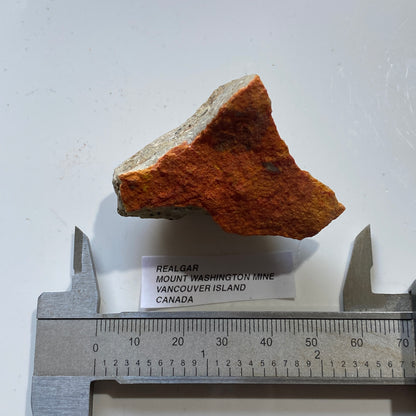 REALGAR : MOUNT WASHINGTON MINE, VANCOUVER ISLAND, CANADA 44g MF5338