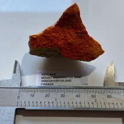 REALGAR : MOUNT WASHINGTON MINE, VANCOUVER ISLAND, CANADA 44g MF5338