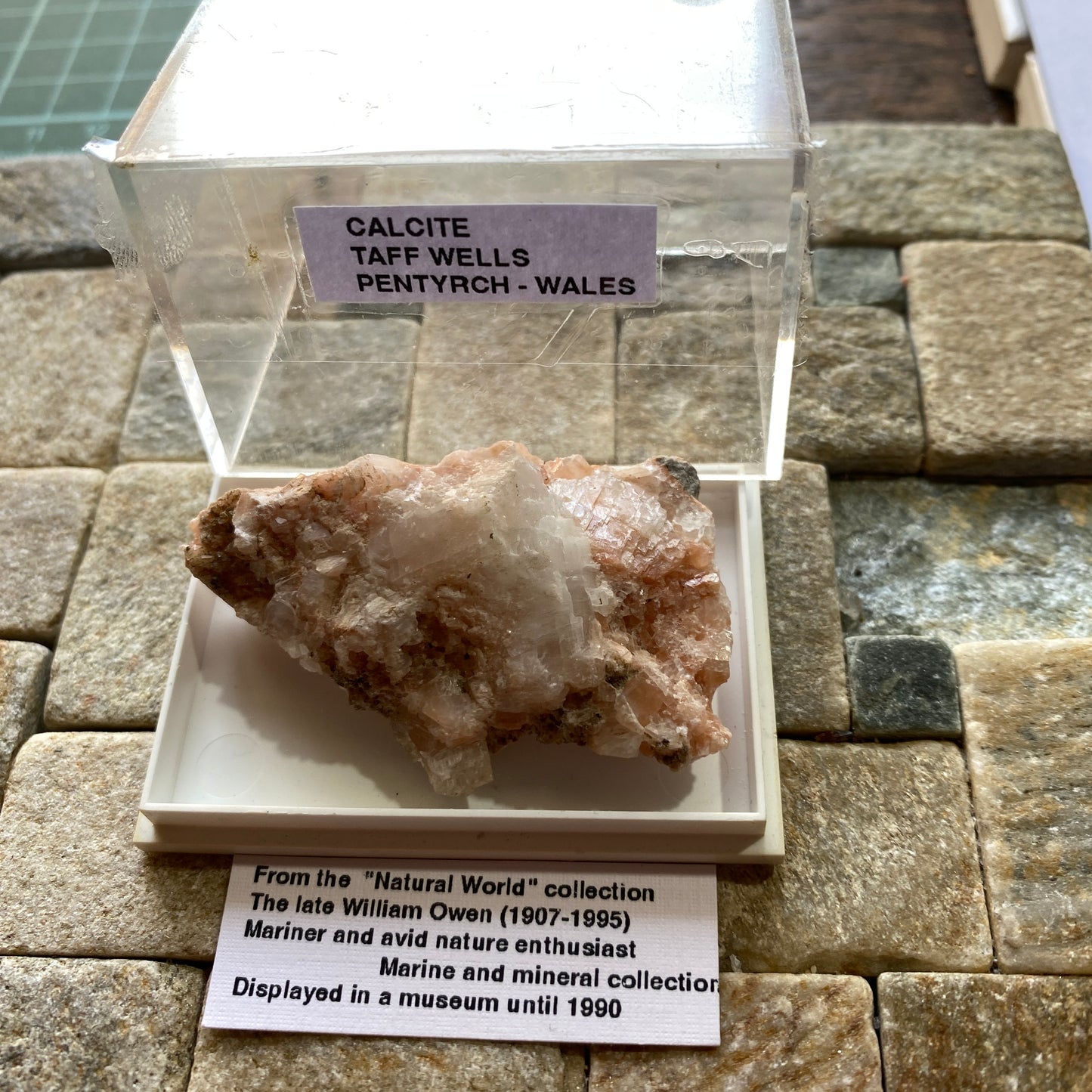 CALCITE WITH ARAGONITE - TAFF WELLS QUARRY, PENTYRCH, WALES U.K.