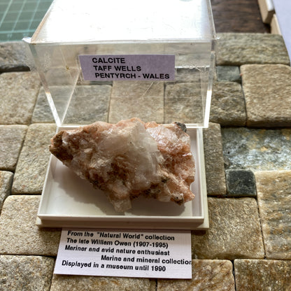 CALCITE WITH ARAGONITE - TAFF WELLS QUARRY, PENTYRCH, WALES U.K.
