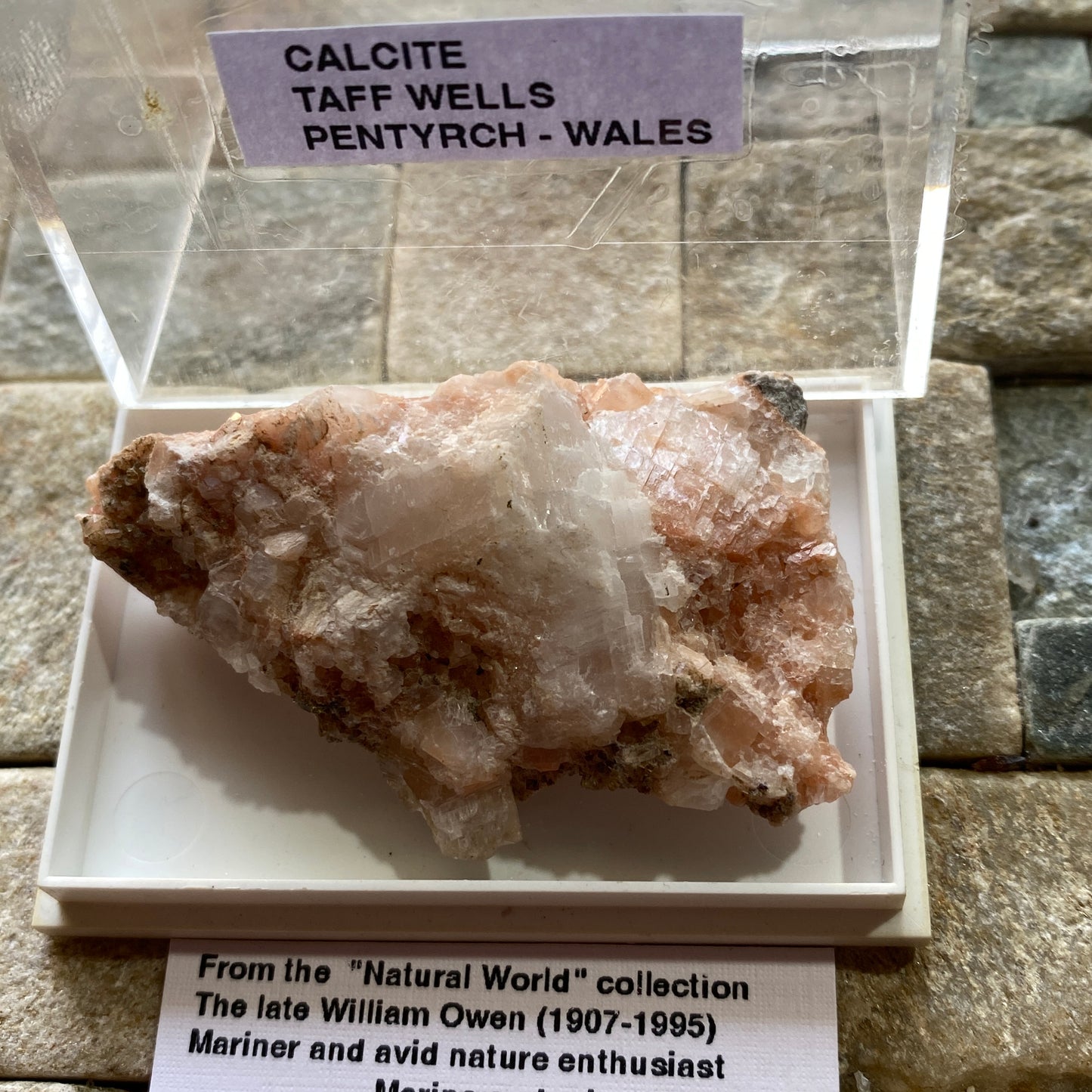CALCITE WITH ARAGONITE - TAFF WELLS QUARRY, PENTYRCH, WALES U.K.