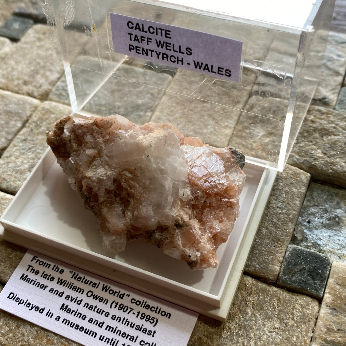 CALCITE WITH ARAGONITE - TAFF WELLS QUARRY, PENTYRCH, WALES U.K.
