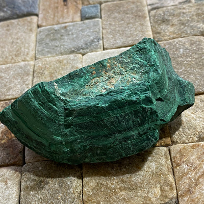 SOLID MALACHITE : CHINGOLA MINING DISTRICT, COPPER BELT, ZAMBIA. 127g MF5325