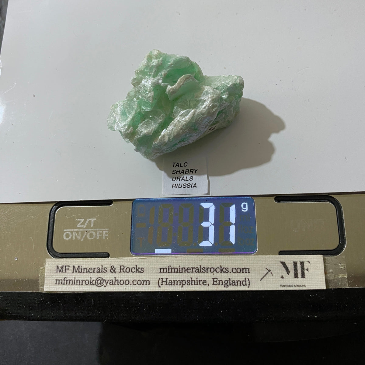 TALC RARE SPECIMEN FROM SHABRY, THE URAL MOUNTAINS, RUSSIA 31g MF5335