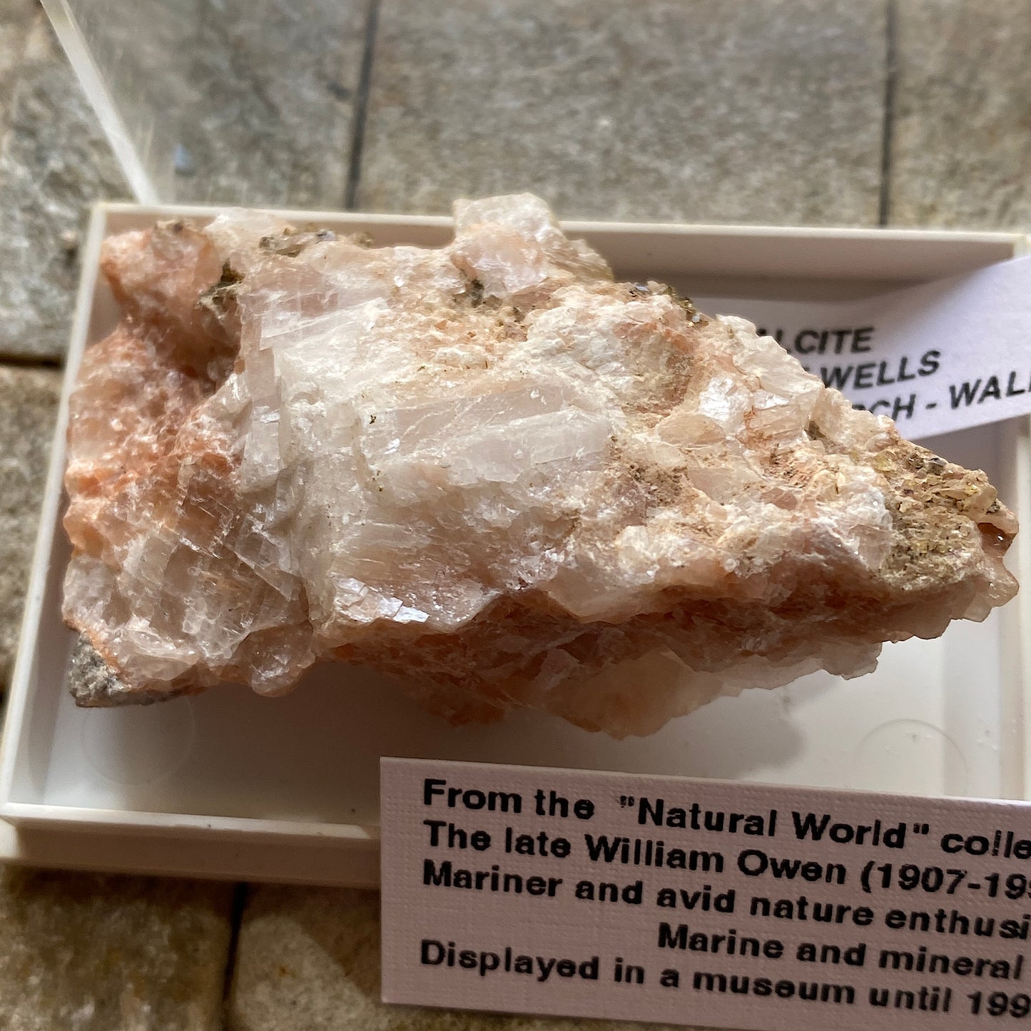 CALCITE WITH ARAGONITE - TAFF WELLS QUARRY, PENTYRCH, WALES U.K.