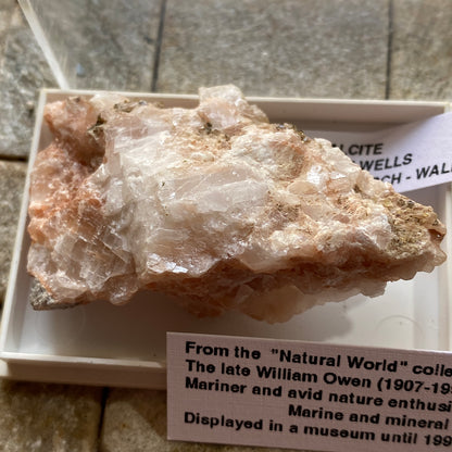 CALCITE WITH ARAGONITE - TAFF WELLS QUARRY, PENTYRCH, WALES U.K.