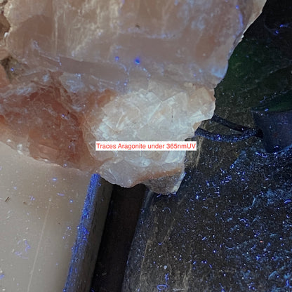 CALCITE WITH ARAGONITE - TAFF WELLS QUARRY, PENTYRCH, WALES U.K.