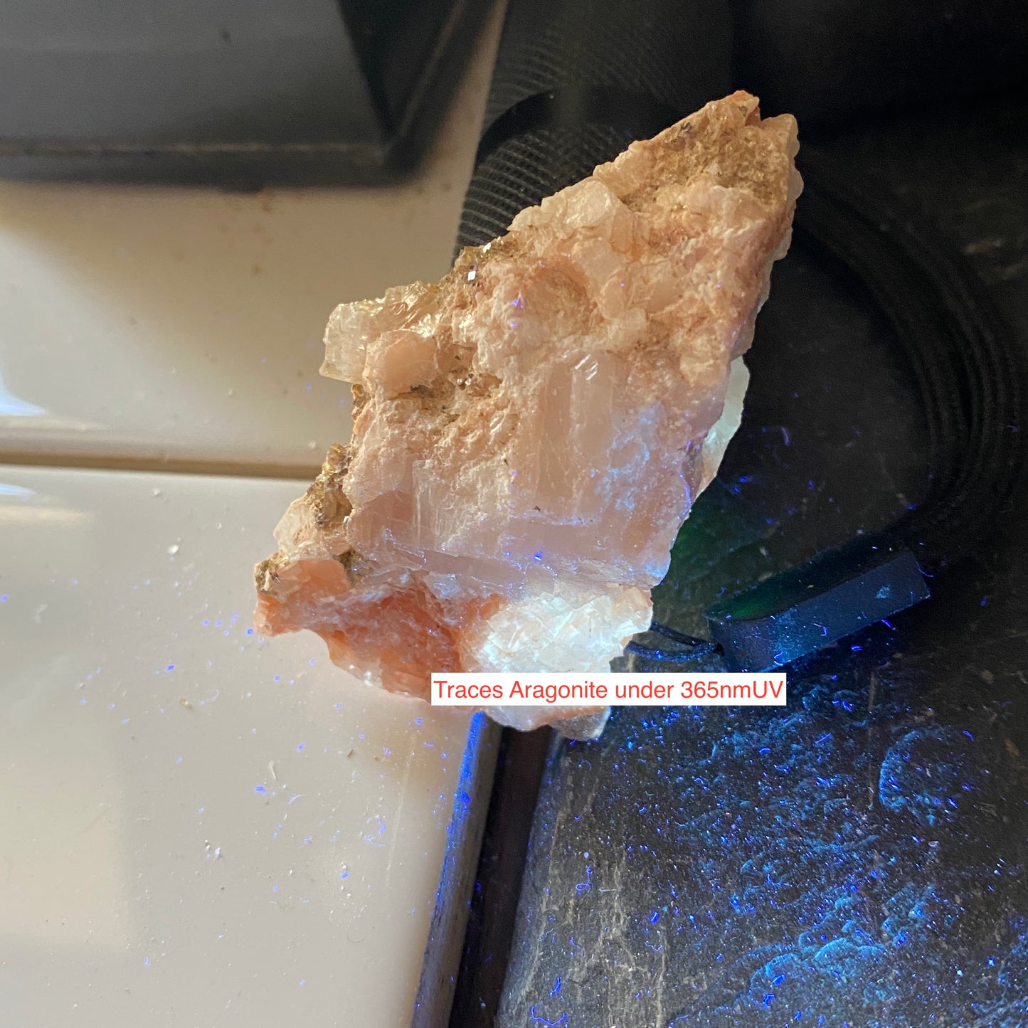 CALCITE WITH ARAGONITE - TAFF WELLS QUARRY, PENTYRCH, WALES U.K.