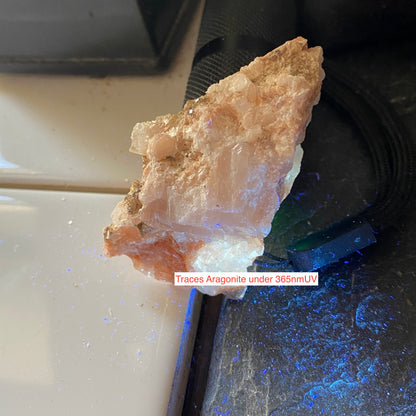 CALCITE WITH ARAGONITE - TAFF WELLS QUARRY, PENTYRCH, WALES U.K.