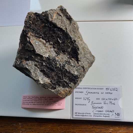 SPHALERITE ON MATRIX - BROWNLEY HILL MINE, CUMBRIA SUBSTANTIAL 1495g. MF6352