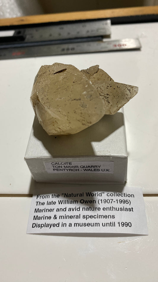 CALCITE FROM TON MAWR QUARRY, PENTYRCH, WALES  68g MF5236