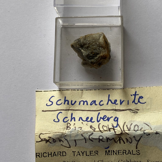 SCHUMACHERITE ON MATRIX - PUCHER SHAFT, WOLFGANGMABEN MINES, SAXONY GERMANY MF4247