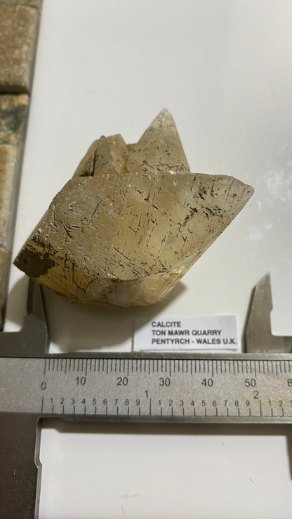 CALCITE FROM TON MAWR QUARRY, PENTYRCH, WALES  68g MF5236