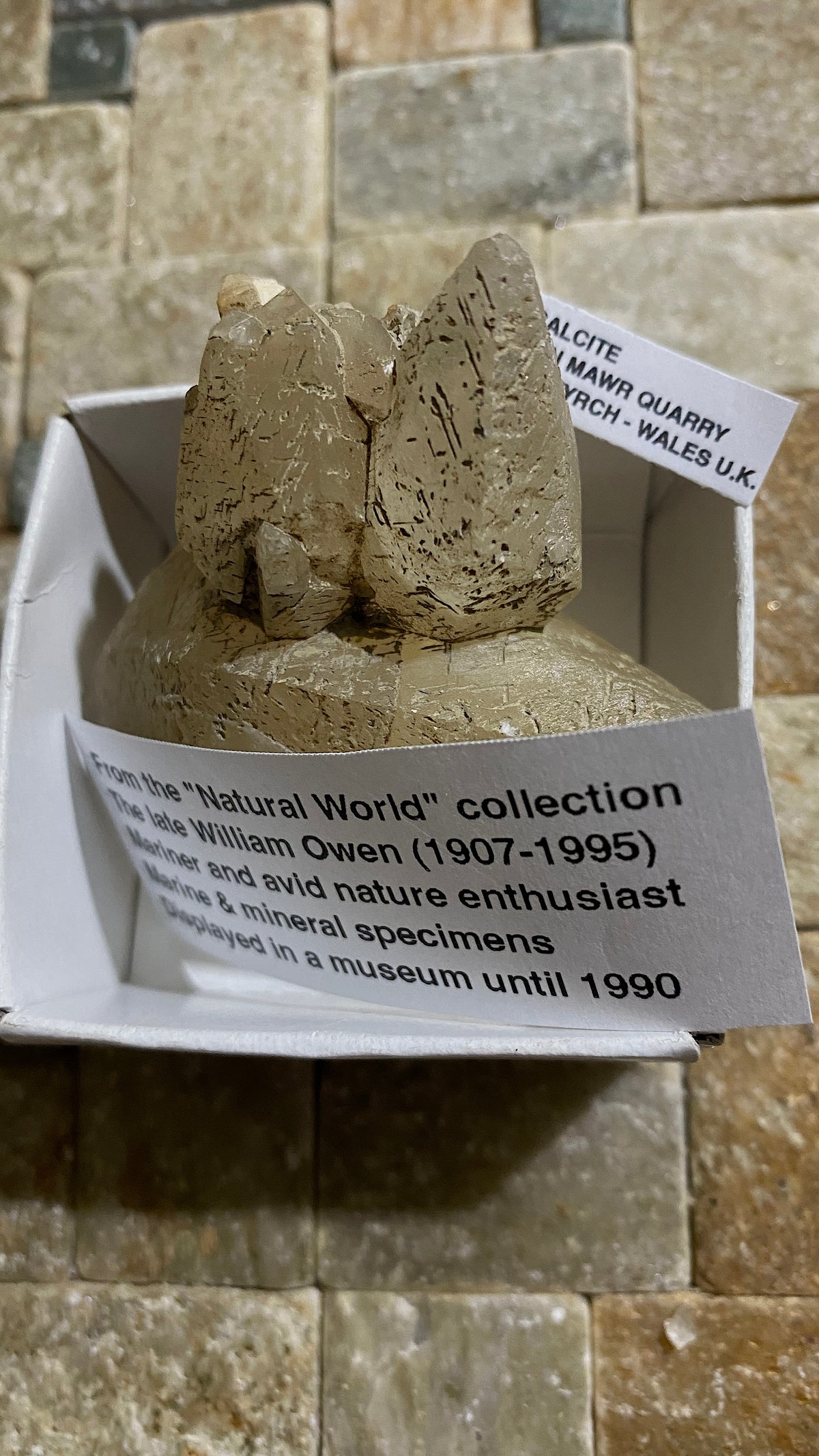 CALCITE FROM TON MAWR QUARRY, PENTYRCH, WALES  68g MF5236