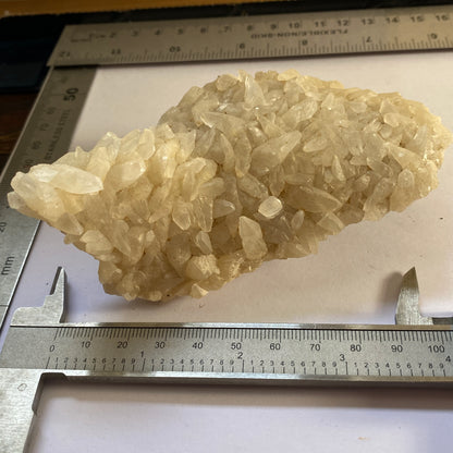 CALCITE 'RICE GRAIN" HABIT - COLEMANS QUARRY, SOMERSET 280g. MF6306