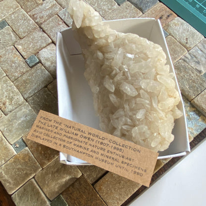 CALCITE 'RICE GRAIN" HABIT - COLEMANS QUARRY, SOMERSET 280g. MF6306