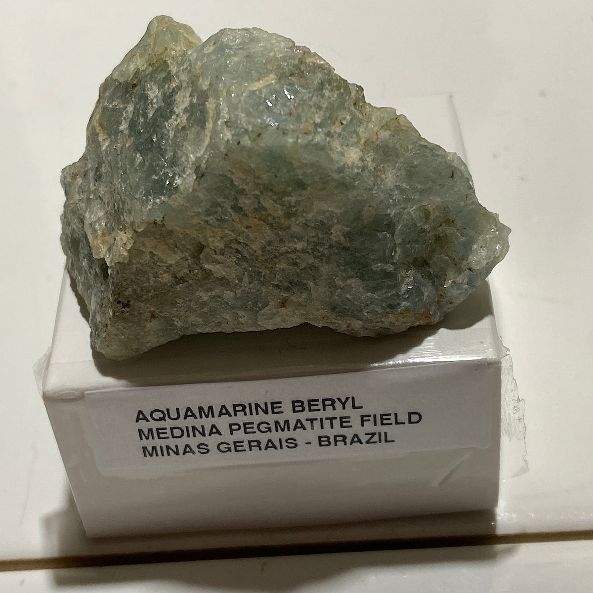 AQUAMARINE BERYL : MEDINA PEGMATITE FIELD, MINAS GERAIS, BRAZIL 47g MF5337