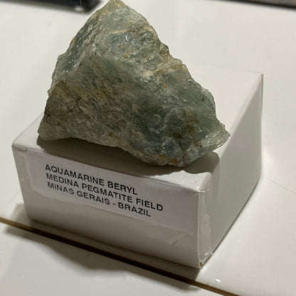 AQUAMARINE BERYL : MEDINA PEGMATITE FIELD, MINAS GERAIS, BRAZIL 47g MF5337