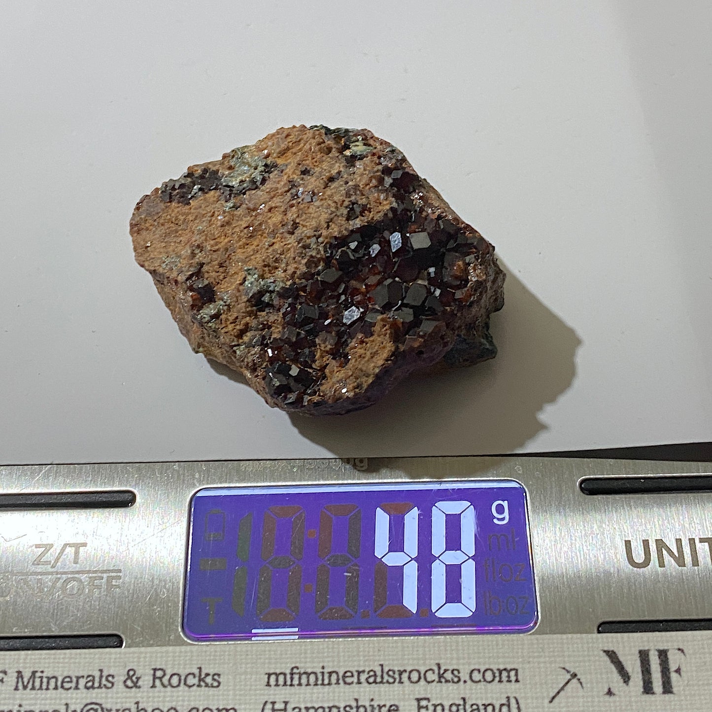 HESSONITE GARNET : GAVA VALLEY, LIGURIA, ITALY. 48G MF4630