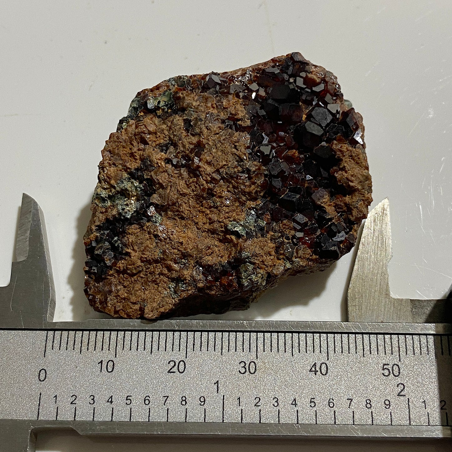 HESSONITE GARNET : GAVA VALLEY, LIGURIA, ITALY. 48G MF4630