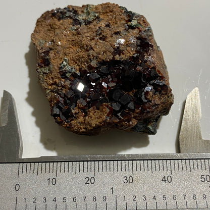 HESSONITE GARNET : GAVA VALLEY, LIGURIA, ITALY. 48G MF4630