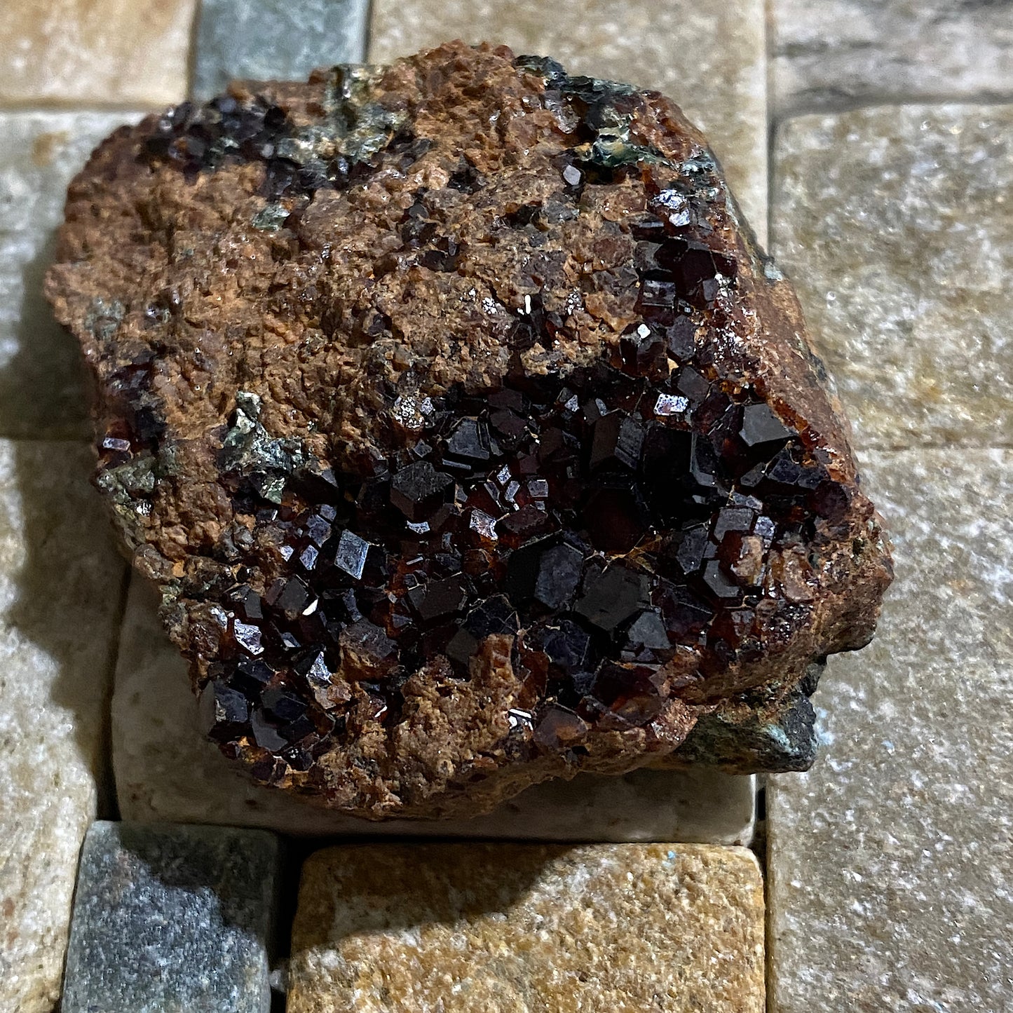 HESSONITE GARNET : GAVA VALLEY, LIGURIA, ITALY. 48G MF4630