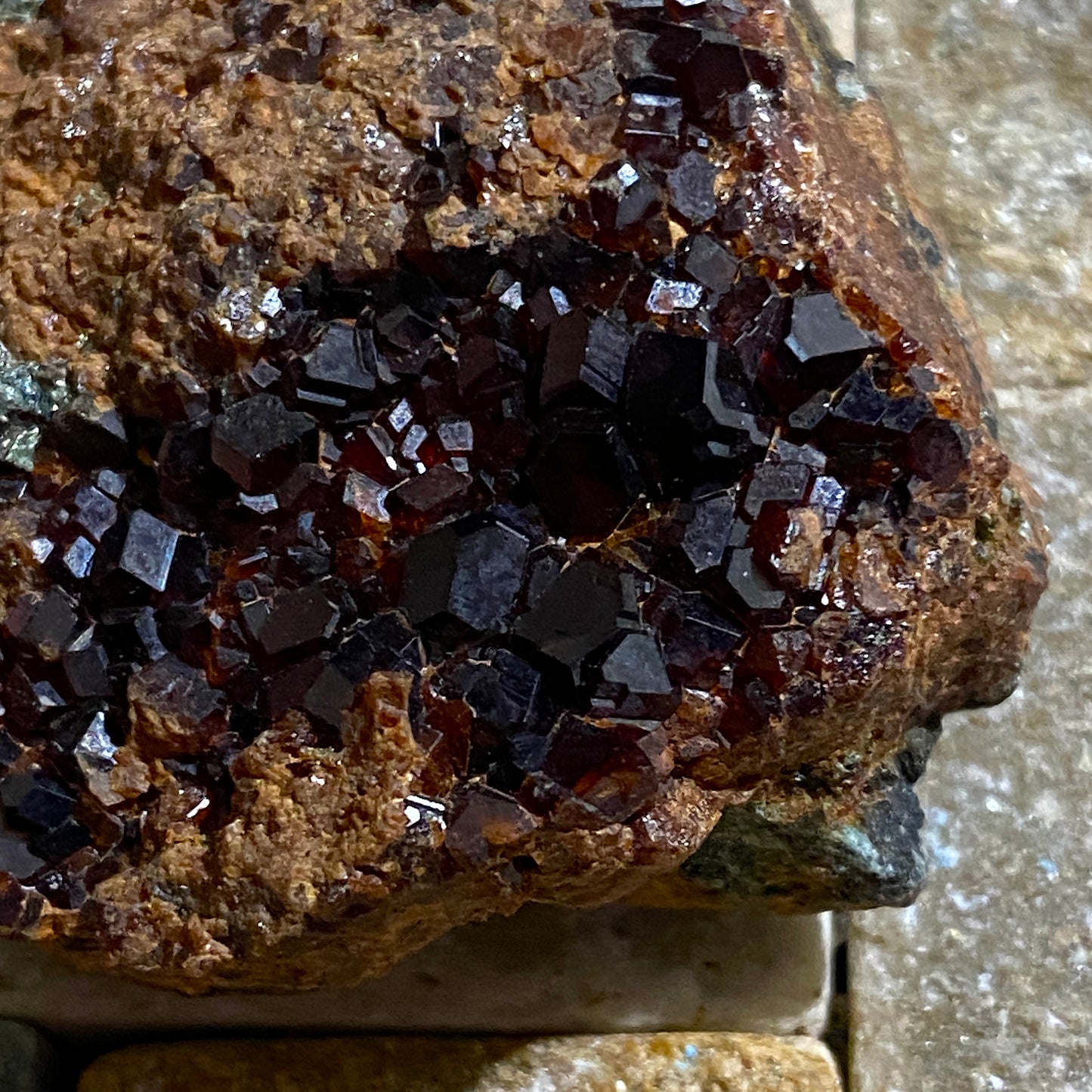 HESSONITE GARNET : GAVA VALLEY, LIGURIA, ITALY. 48G MF4630