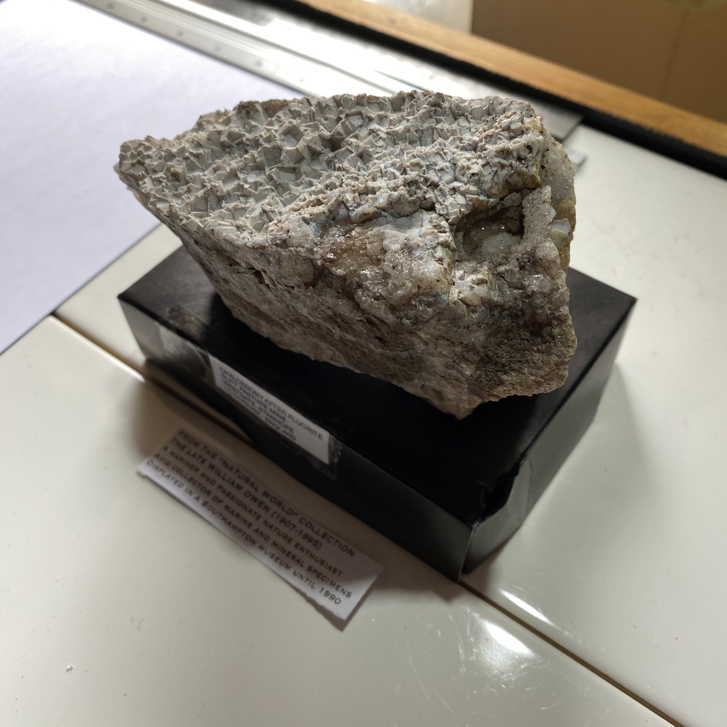 CHALCEDONY EPIMORPHS AFTER FLUORITE - SLITT PASTURE MINE, WESTGATE, CO DURHAM, ENGLAND 667g. MF4462