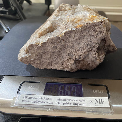 CHALCEDONY EPIMORPHS AFTER FLUORITE - SLITT PASTURE MINE, WESTGATE, CO DURHAM, ENGLAND 667g. MF4462
