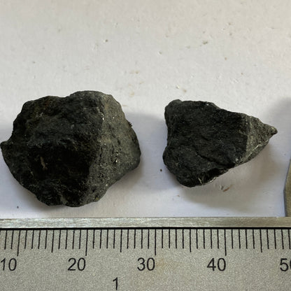 MAGNETITE SPECIMENS x 2 - BROSSO MINE, ITALY. TOTAL 12g. MF3595