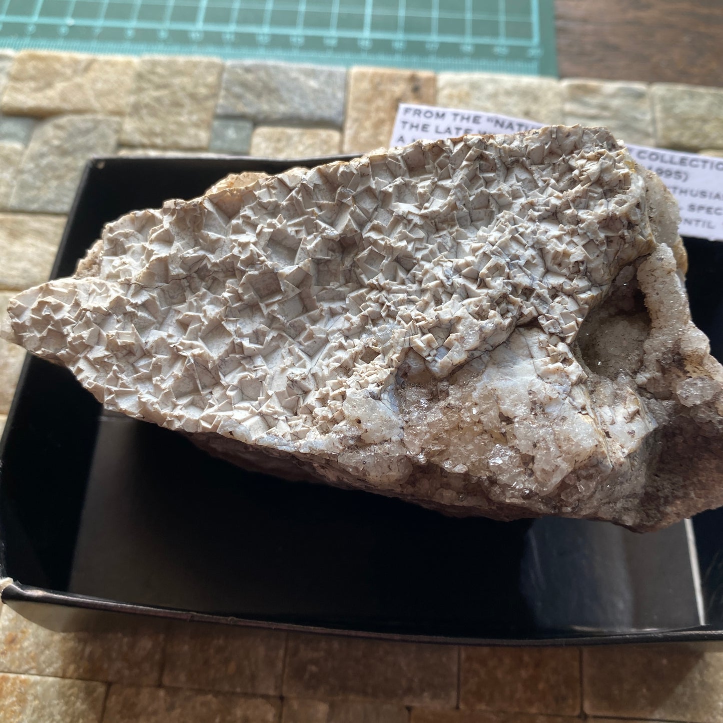 CHALCEDONY EPIMORPHS AFTER FLUORITE - SLITT PASTURE MINE, WESTGATE, CO DURHAM, ENGLAND 667g. MF4462