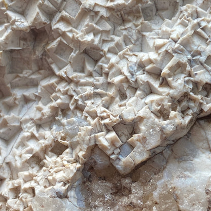 CHALCEDONY EPIMORPHS AFTER FLUORITE - SLITT PASTURE MINE, WESTGATE, CO DURHAM, ENGLAND 667g. MF4462