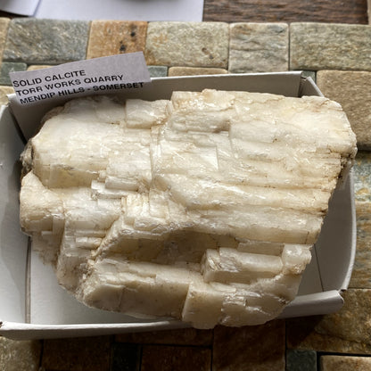 CALCITE : TORR WORKS QUARRY, CRANMORE, MENDIP, SOMERSET  329g MF5329