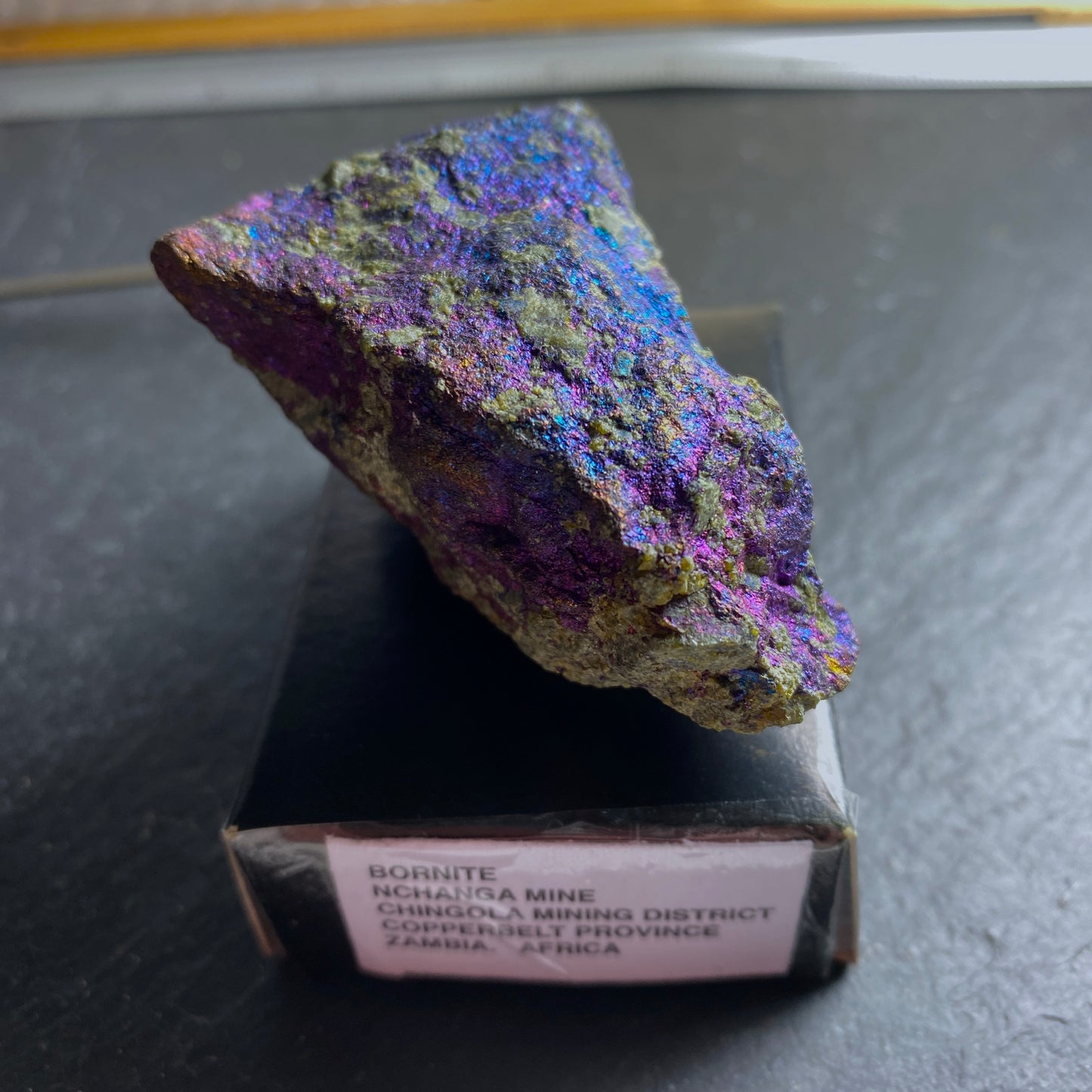 BORNITE [PEACOCK ORE] NCHANGA MINE, COPPER BELT, ZAMBIA 194g MF1444